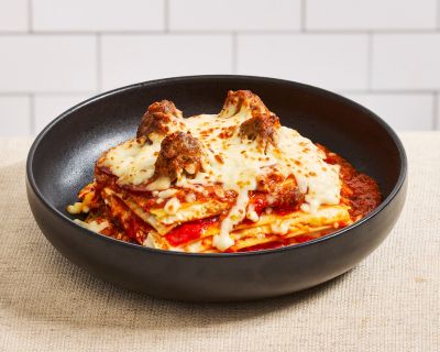 Meatball Bolognese Lasagna